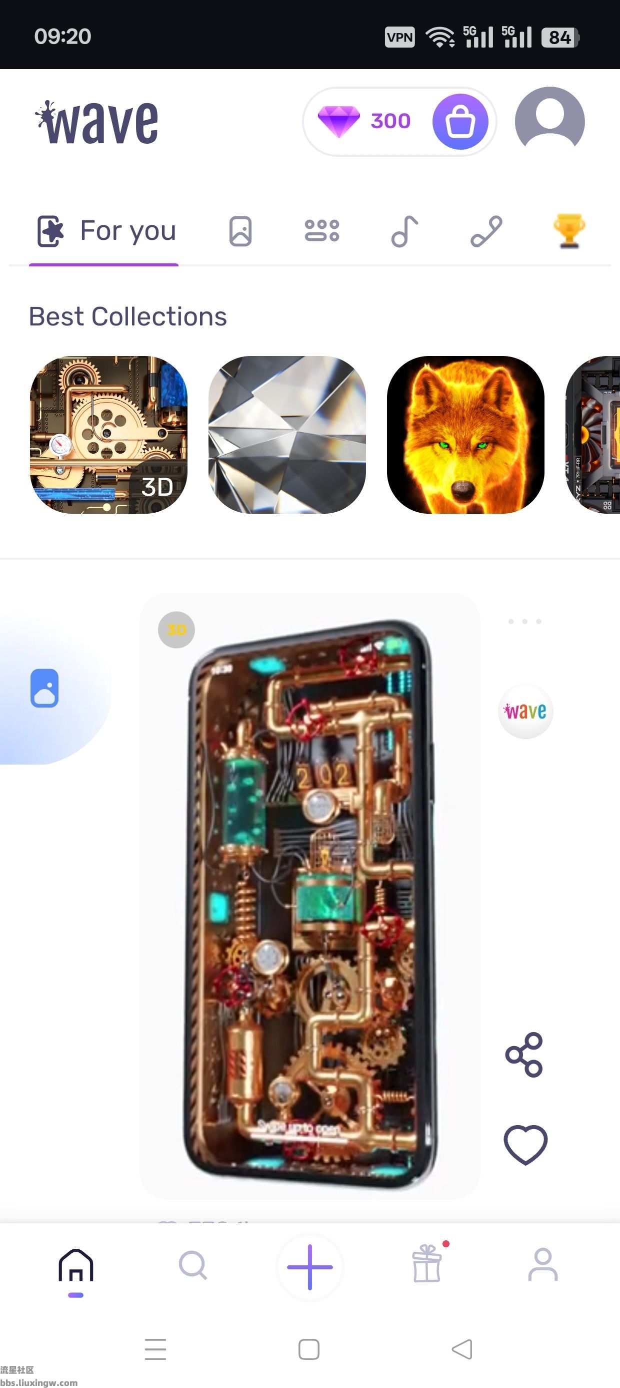 Wave Live Wallpapers动态壁纸专业版v7.8.9，唯美4K壁纸，可无限定制